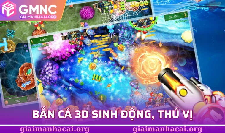 WE88 – Nền Tảng Cá Cược Hiện Đại Với Dịch Vụ Chuyên Nghiệp 2 Bắn cá 3D sinh động, thú vị