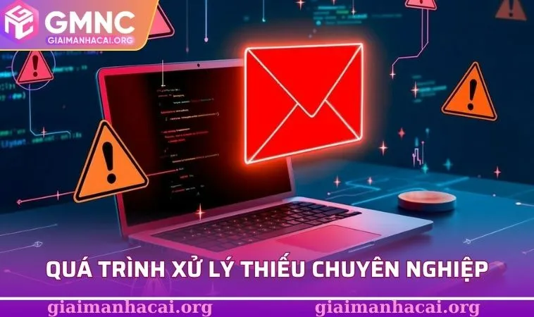 Quá trình xử lý vấn đề thiếu chuyên nghiệp, máy móc